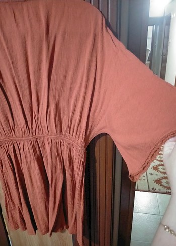 Trendyol & Milla Dantel Detaylı Bohem V Yaka Tunik