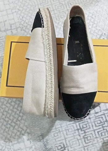 35 Beden beyaz Renk Gri Beyaz Kadın Espadril