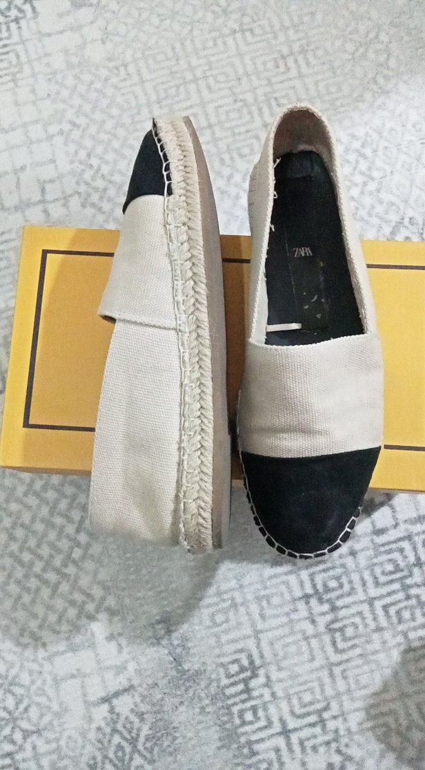 Gri Beyaz Kadın  Espadril - Görsel 4