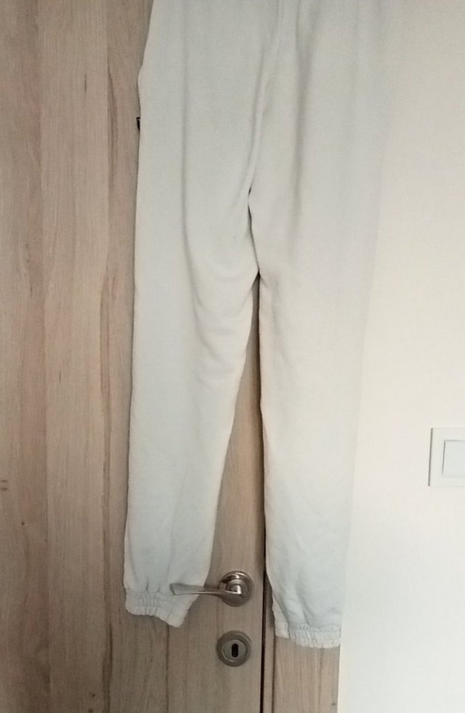 Beyaz Mini Rahat Kesim Kadın Eşofman Altı - Görsel 4