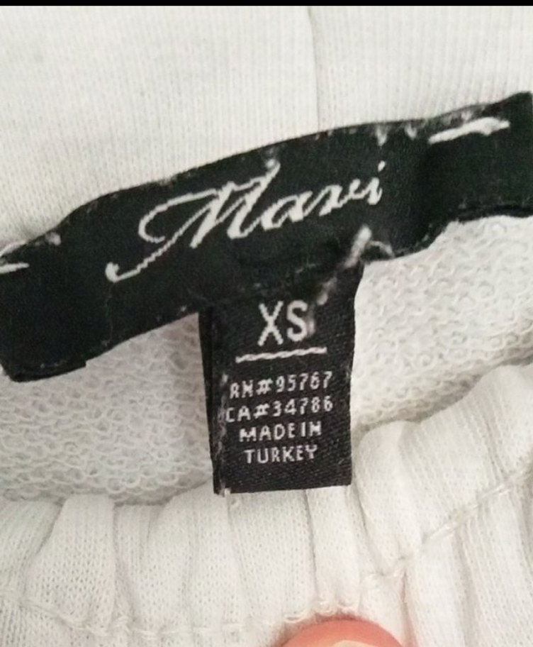 Beyaz Mini Rahat Kesim Kadın Eşofman Altı - Görsel 3