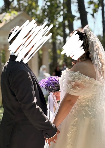 Gelinlik Beyaz Straplez Midi Gelinlik