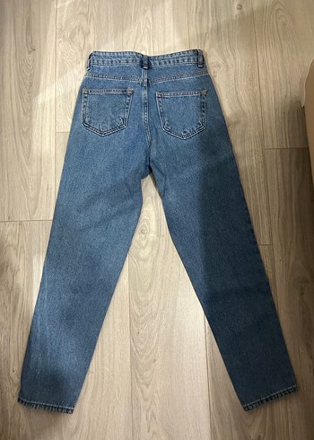 Mavi Midi Boy Kadın Denim Jean - Görsel 3
