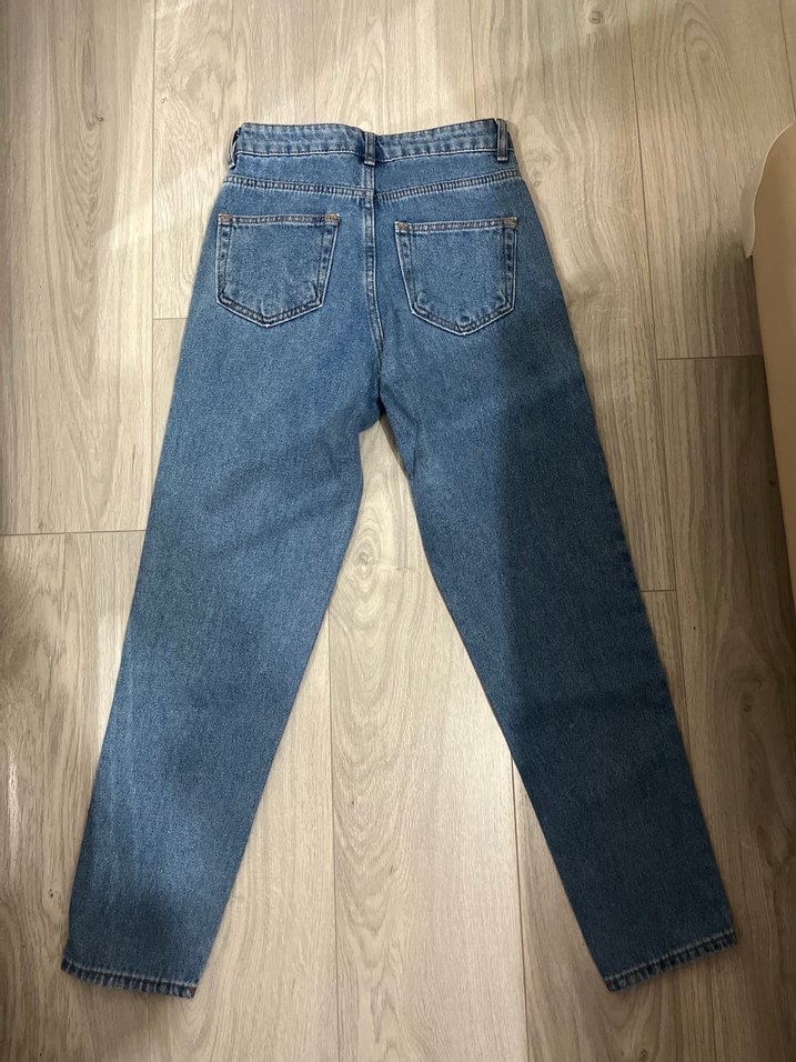 Mavi Midi Boy Kadın Denim Jean - Görsel 3