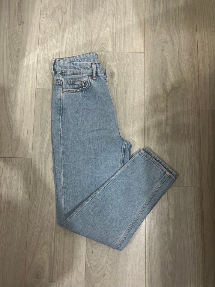 Düz Kesim Midi Boy Denim Kadın Pantolon - Görsel 3