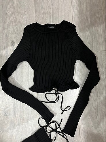 Triko bluz etek takım - Görsel 2