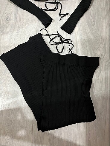 Triko bluz etek takım - Görsel 3