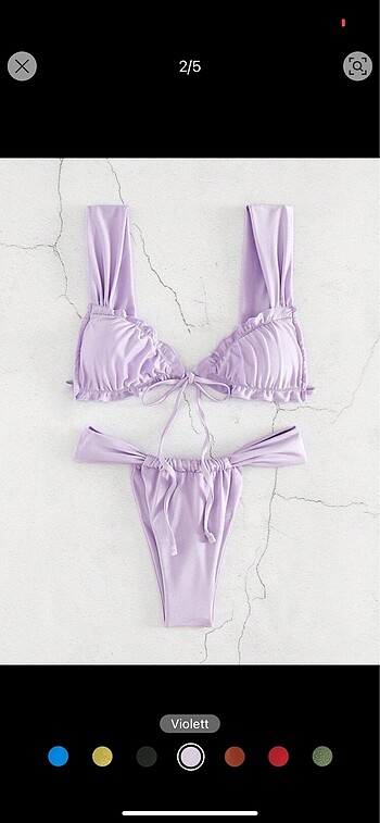 Lila bikini takımı