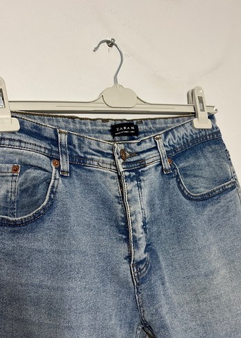 Erkek Mavi Regular Fit Denim Jean - Görsel 3