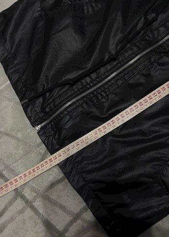 Kot Detaylı Siyah Belden Kemerli Ceket - Görsel 6