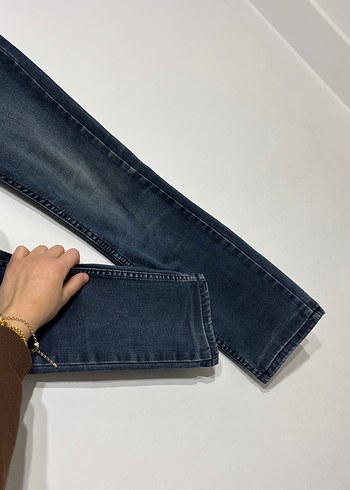 Erkek Lacivert Regular Fit Denim Jean - Görsel 2