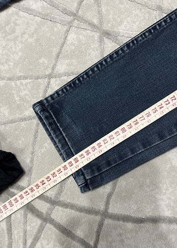 Erkek Lacivert Regular Fit Denim Jean - Görsel 4