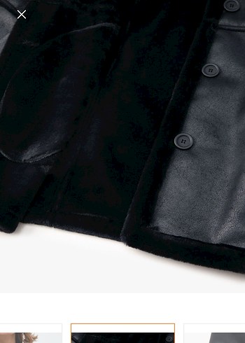 Siyah Kadın Kaban - Görsel 4