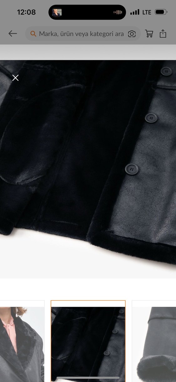Siyah Kadın Kaban - Görsel 4