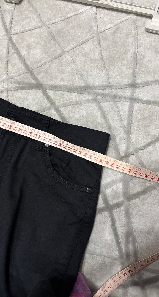 Siyah Kemerli Regular Fit Denim Pantolon - Görsel 3