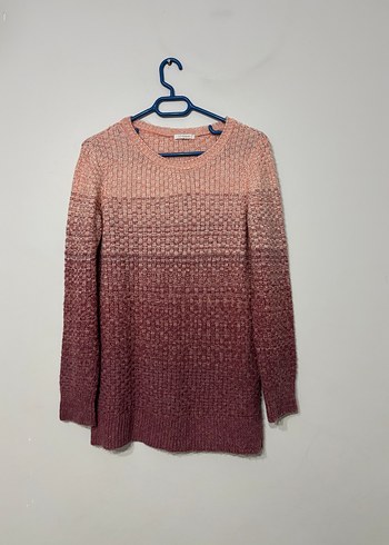 Kadın Pembe Triko Uzun Kollu Kazak - Görsel 2