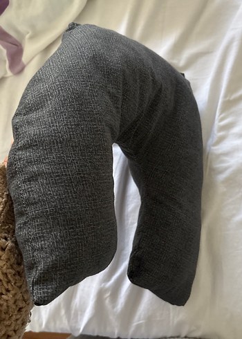 Gri Desensiz Emzirme ve Hamile Yastığı - Görsel 3