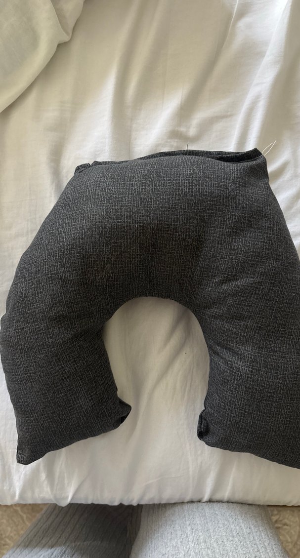 Gri Desensiz Emzirme ve Hamile Yastığı - Görsel 2