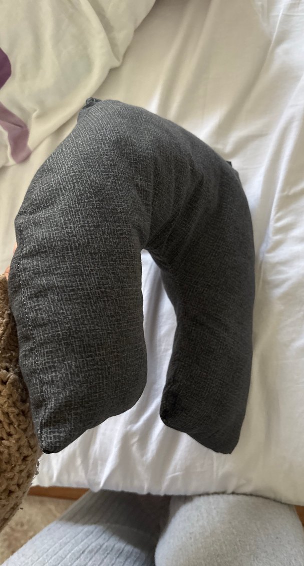 Gri Desensiz Emzirme ve Hamile Yastığı - Görsel 3