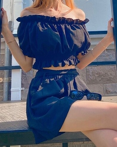 Siyah Şort Takım