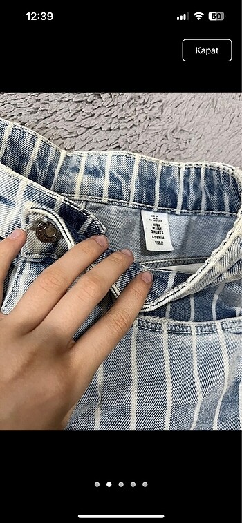 H&M H&M Çizgili Şort
