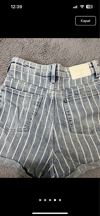 xs Beden H&M Çizgili Şort