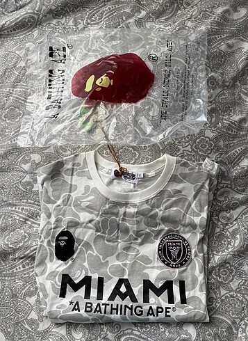 l Beden beyaz Renk Bape İnter Miami Merch