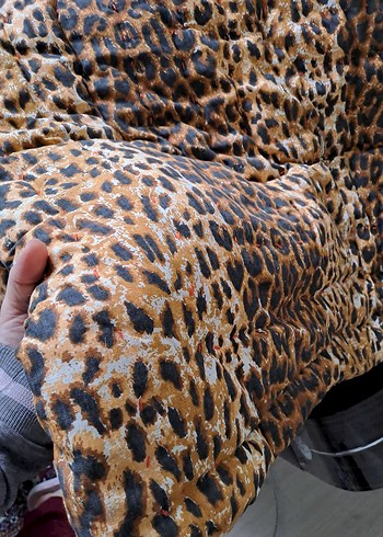Diğer Kahverengi Leopar Desenli yün yorgan
