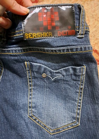 Kadın Koyu Lacivert Kemerli Mini Denim Şort - Görsel 5