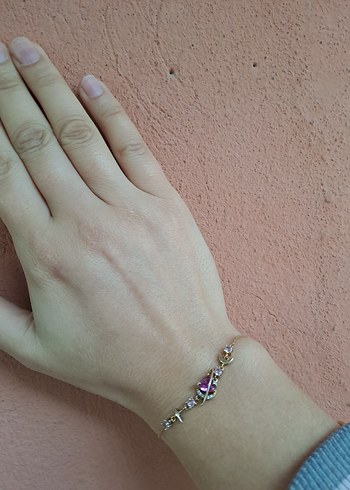 Renkli Boncuklu Kadın  gumus Bileklik - Görsel 4