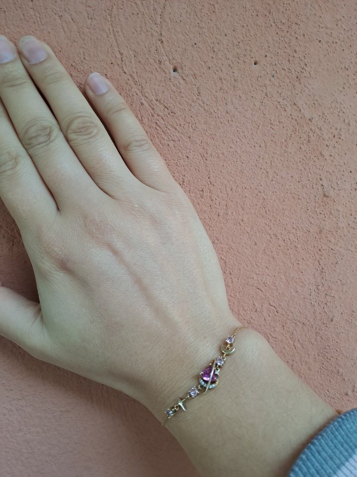 Renkli Boncuklu Kadın  gumus Bileklik - Görsel 4