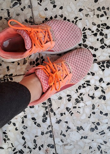 turuncu  Bağcıklı Kadın Spor Ayakkabı - Görsel 7