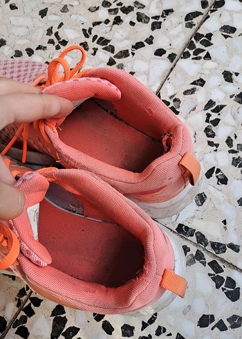 turuncu  Bağcıklı Kadın Spor Ayakkabı - Görsel 4