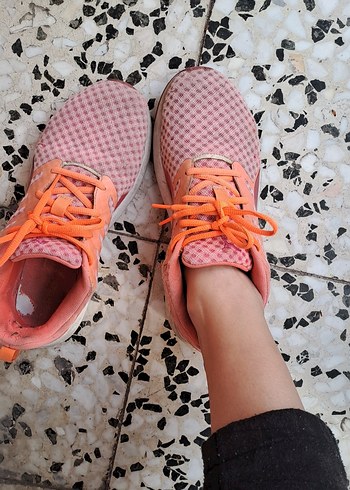 turuncu  Bağcıklı Kadın Spor Ayakkabı - Görsel 6