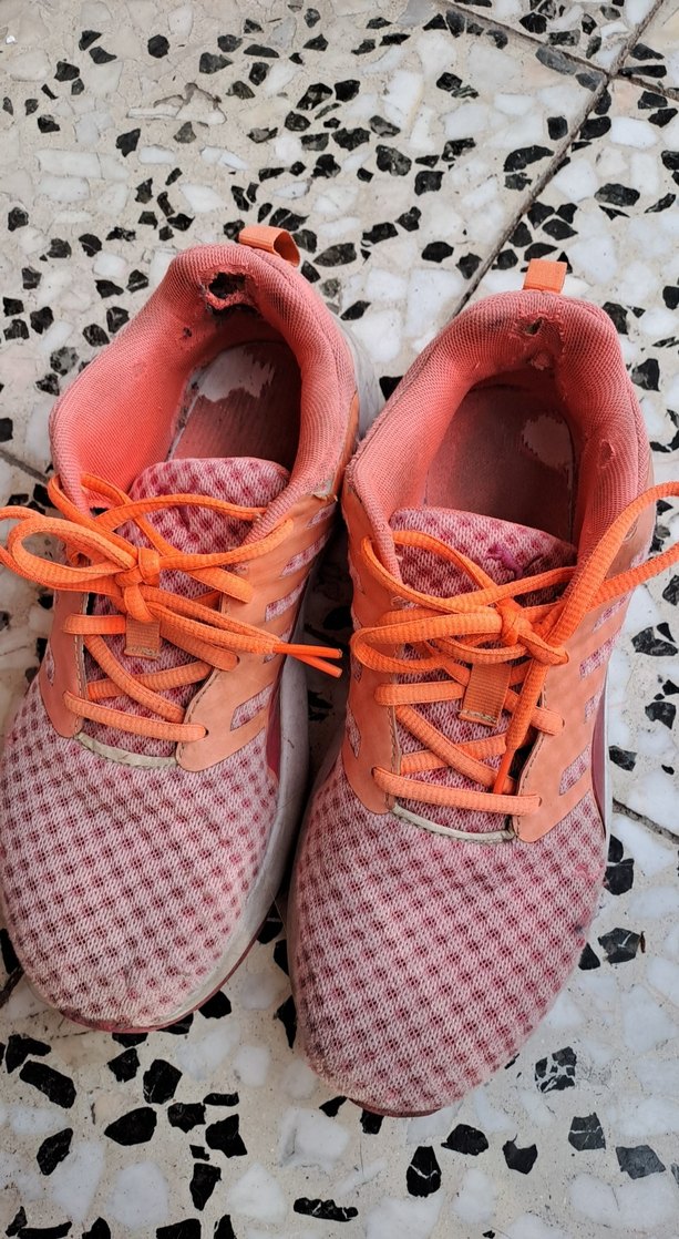 turuncu  Bağcıklı Kadın Spor Ayakkabı - Görsel 2