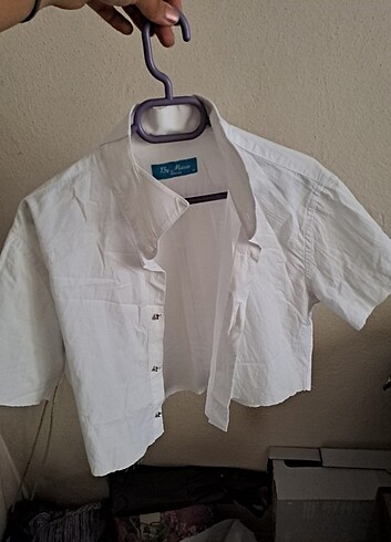 s Beden beyaz Renk Crop model gomlek