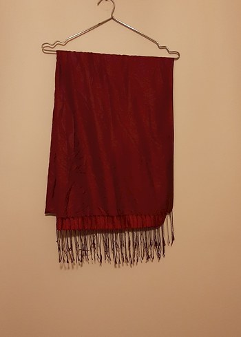 Parlak Bordo şal