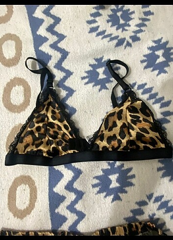 leopar şort takım - Görsel 2