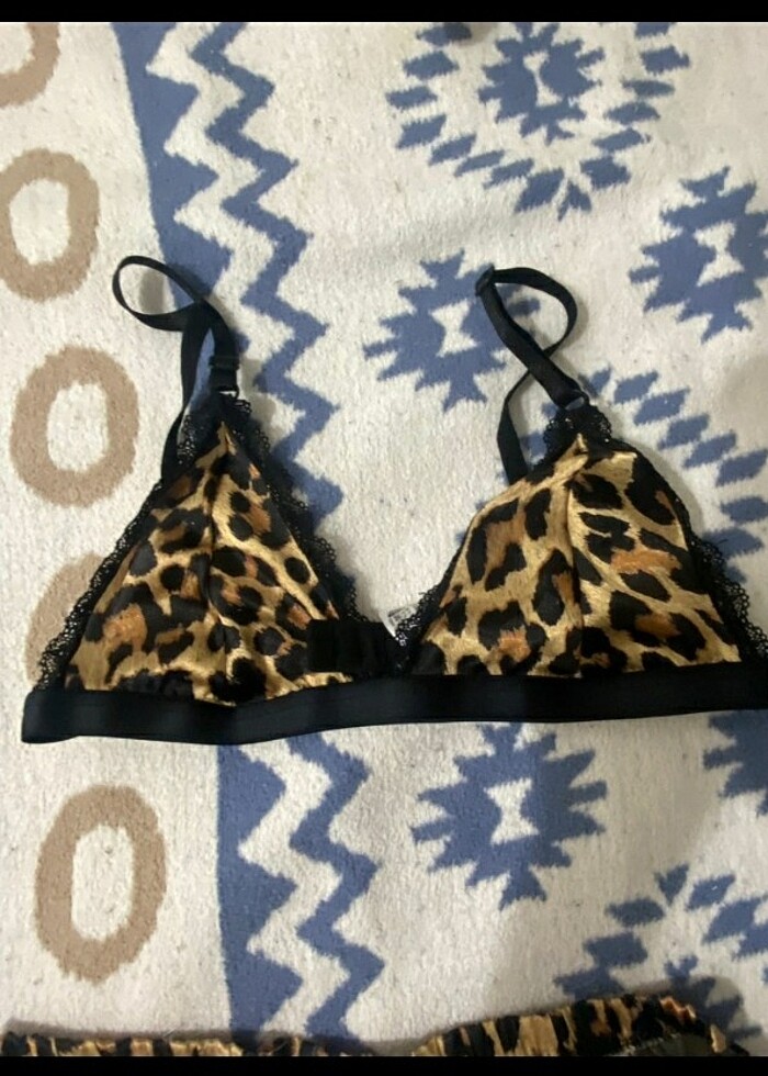 leopar şort takım - Görsel 2