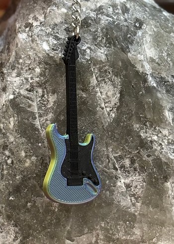 Gitar figürlü anahtarlık - Görsel 4