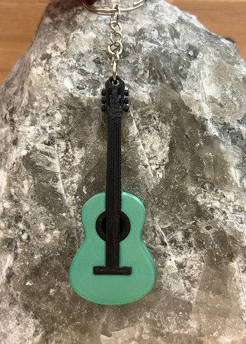 Gitar figürlü anahtarlık - Görsel 7