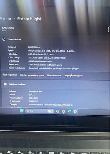 Lenovo Siyah Dizüstü laptop - Görsel 4