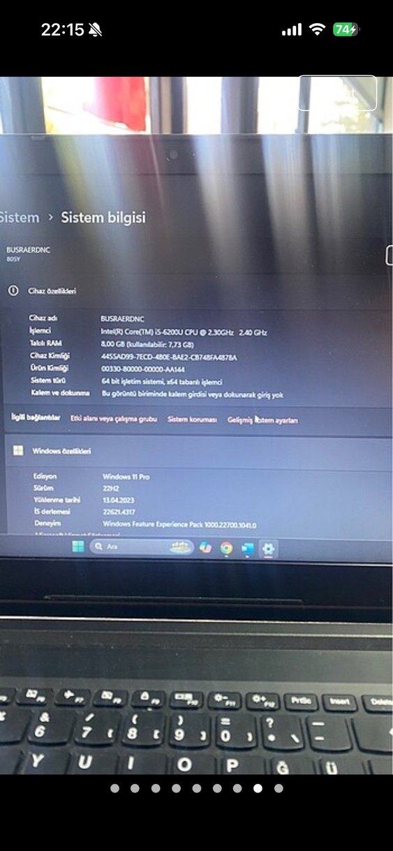 Lenovo Siyah Dizüstü laptop - Görsel 4