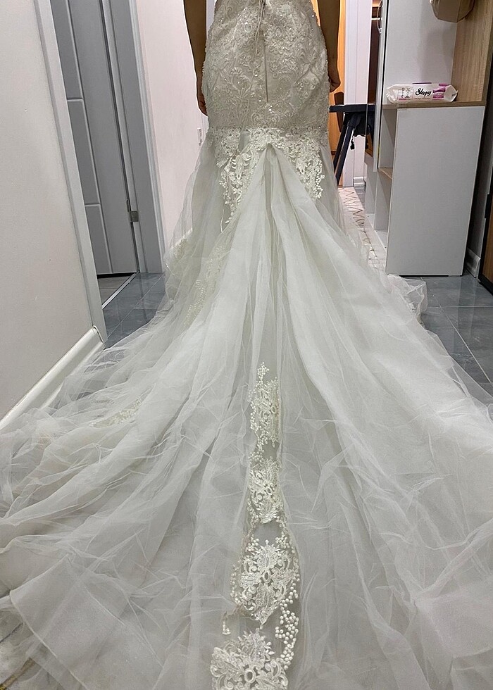 Balık tasarım gelinlik - Görsel 3