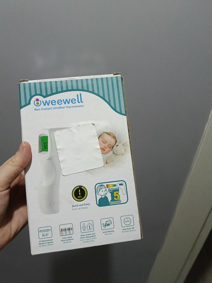 Weewell Temassız Kızılötesi Ateş Ölçer - Görsel 2