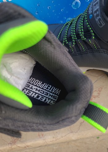 37 Beden gri Renk Skechers Su Geçirmez 37 Numara Bot