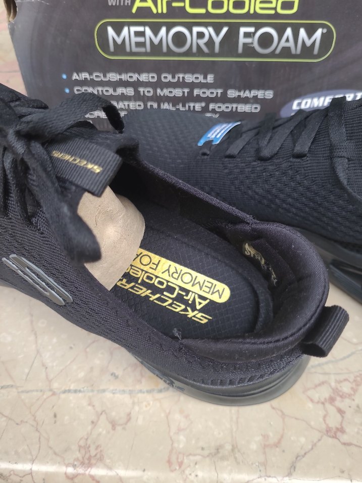 Skechers Skech-Air 44 Numara Siyah Erkek Spor Ayakkabı - Görsel 4