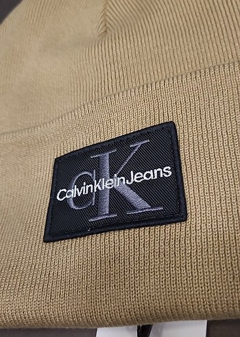 Calvin Klein Bej Örgü Kadın Bere - Görsel 2