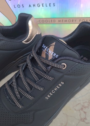 Skechers 37 Numara Siyah Kadın Spor Ayakkabı - Görsel 3