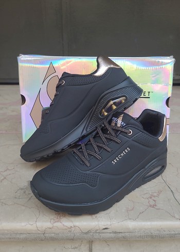 Skechers 37 Numara Siyah Kadın Spor Ayakkabı - Görsel 2